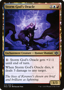 Storm God's Oracle (MH2-213) - Modern Horizons 2: (enchantment) Foil