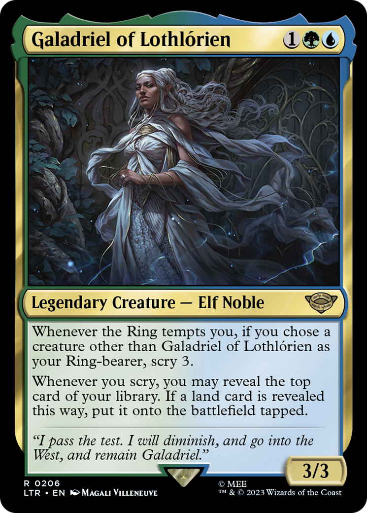 Galadriel of Lothlórien (LTR-206) - The Lord of the Rings: Tales of Middle-earth Foil