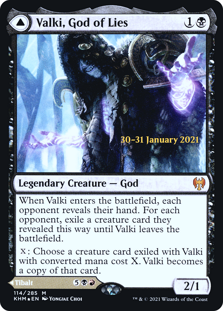 Valki, God of Lies // Tibalt, Cosmic Impostor (PRE-114) - Kaldheim Promos Foil