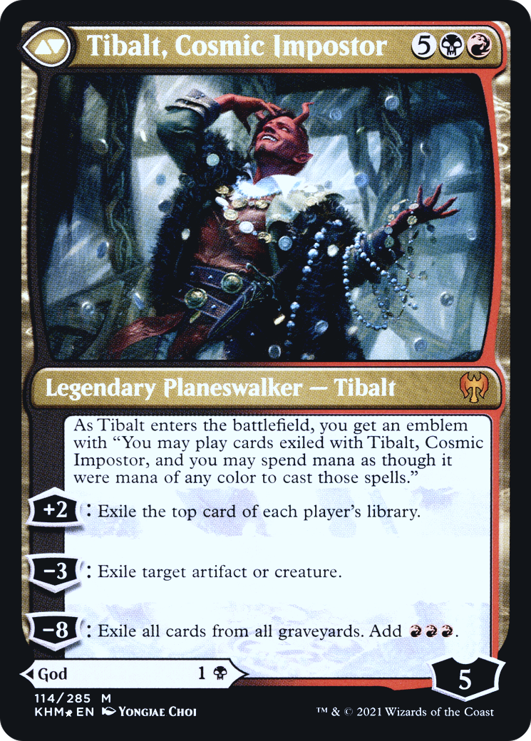 Valki, God of Lies // Tibalt, Cosmic Impostor (PRE-114) - Kaldheim Promos Foil