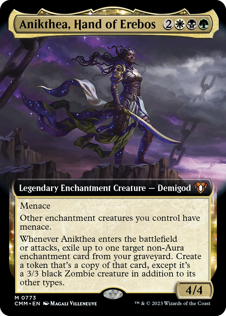 Anikthea, Hand of Erebos (CMM-773) - Commander Masters: (Extended Art, enchantment)