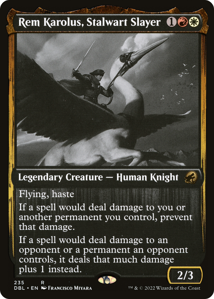 Rem Karolus, Stalwart Slayer (DBL-235) - Innistrad: Double Feature
