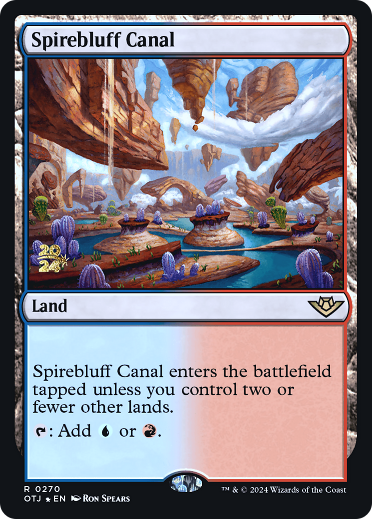 Spirebluff Canal (PRE-270S) - Outlaws of Thunder Junction Promos Foil