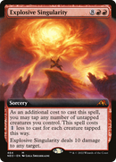 Explosive Singularity (NEO-464) - Kamigawa: Neon Dynasty: (Extended Art) Foil