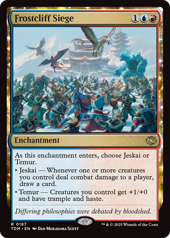 Frostcliff Siege (TDM-187) - Tarkir: Dragonstorm: (enchantment) Foil