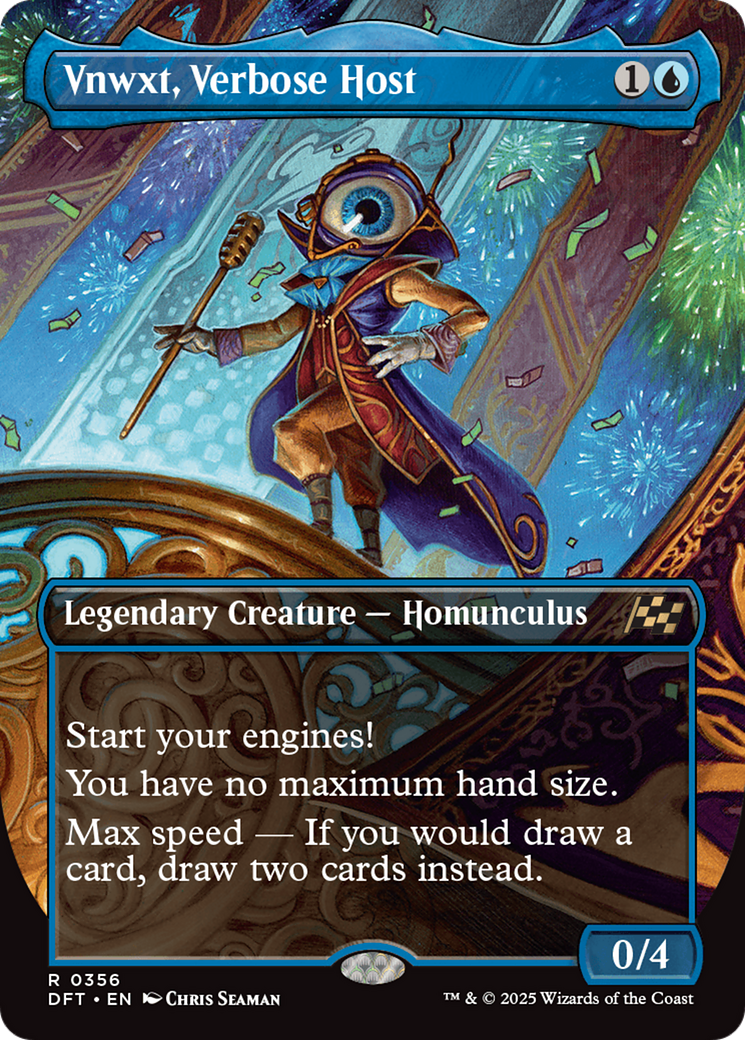 Vnwxt, Verbose Host (DFT-356) - Aetherdrift (Borderless) Foil