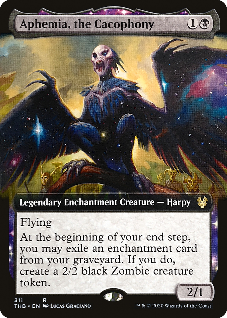Aphemia, the Cacophony (THB-311) - Theros Beyond Death: (enchantment, Extended Art) Foil