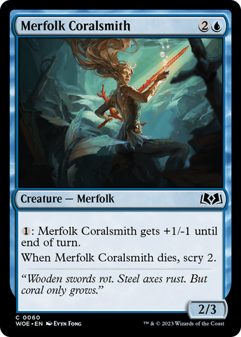 Merfolk Coralsmith (WOE-060) - Wilds of Eldraine
