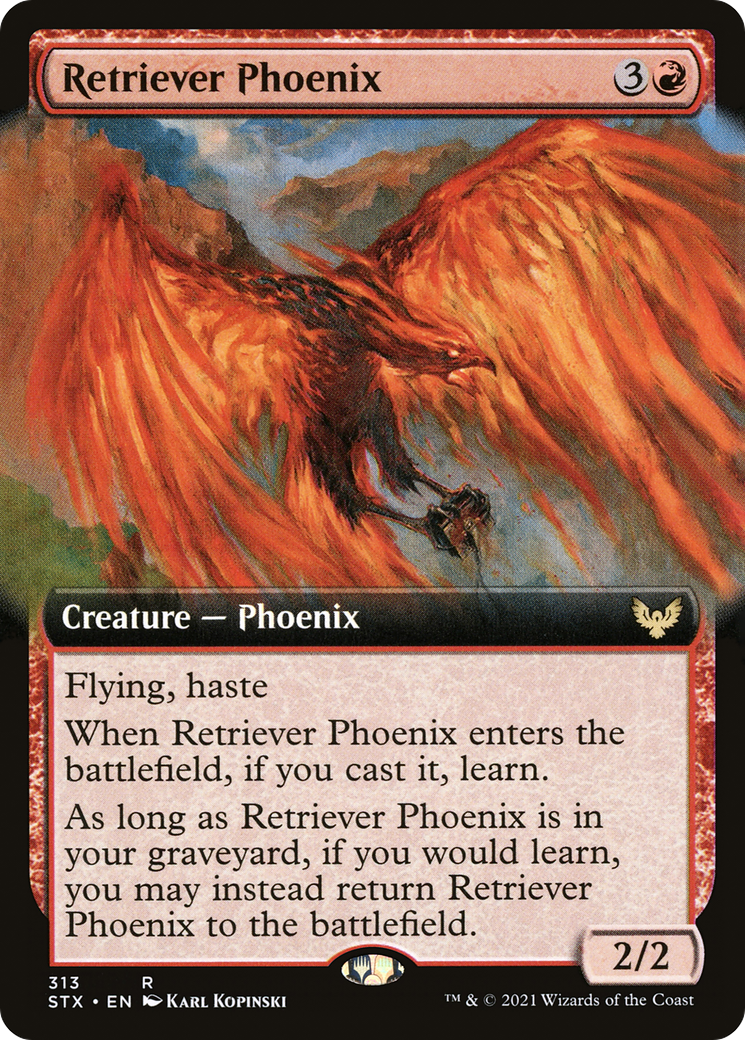 Retriever Phoenix (STX-313) - Strixhaven: School of Mages: (Extended Art)