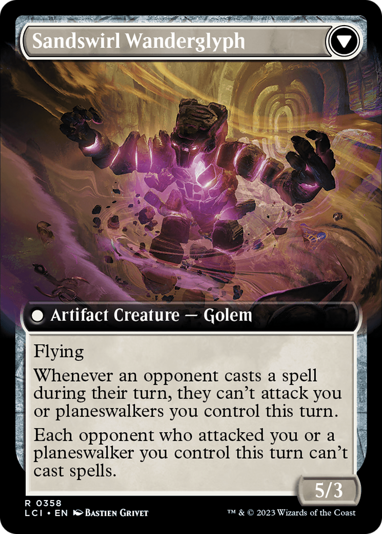 Unstable Glyphbridge // Sandswirl Wanderglyph (LCI-358) - The Lost Caverns of Ixalan: (Extended Art) Foil