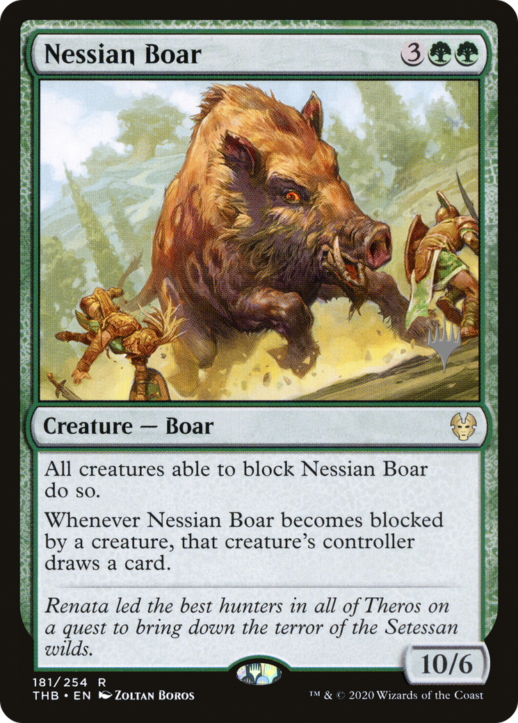 Nessian Boar (PPTHB-181) - Theros Beyond Death Promos
