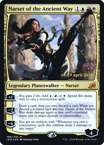Narset of the Ancient Way (PRE-195S) - Ikoria: Lair of Behemoths Promos Foil