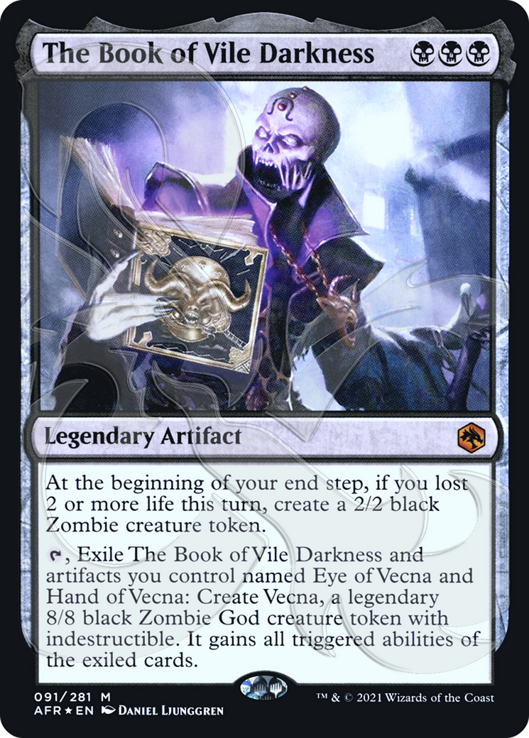 The Book of Vile Darkness (AFR&-091) - Adventures in the Forgotten Realms Promos Foil