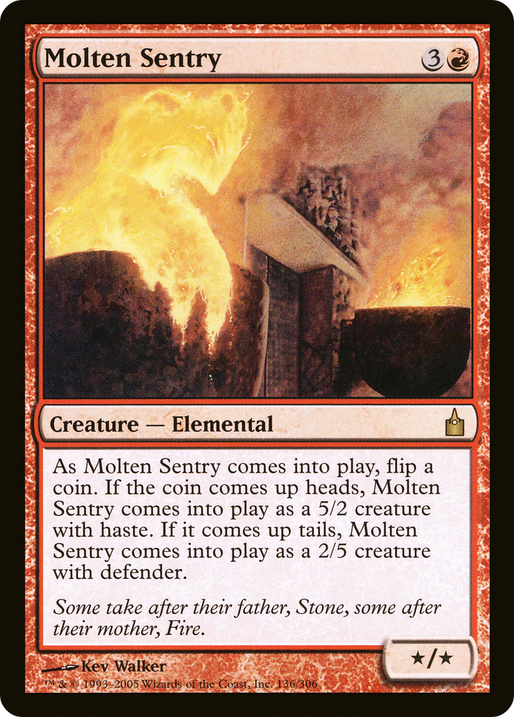 Molten Sentry (RAV-136) - Ravnica: City of Guilds Foil