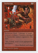 Incinerate (5ED-242) - Fifth Edition