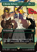 A Realm Reborn (Borderless) (FIN-344) - FINAL FANTASY: (enchantment) (Borderless) Foil