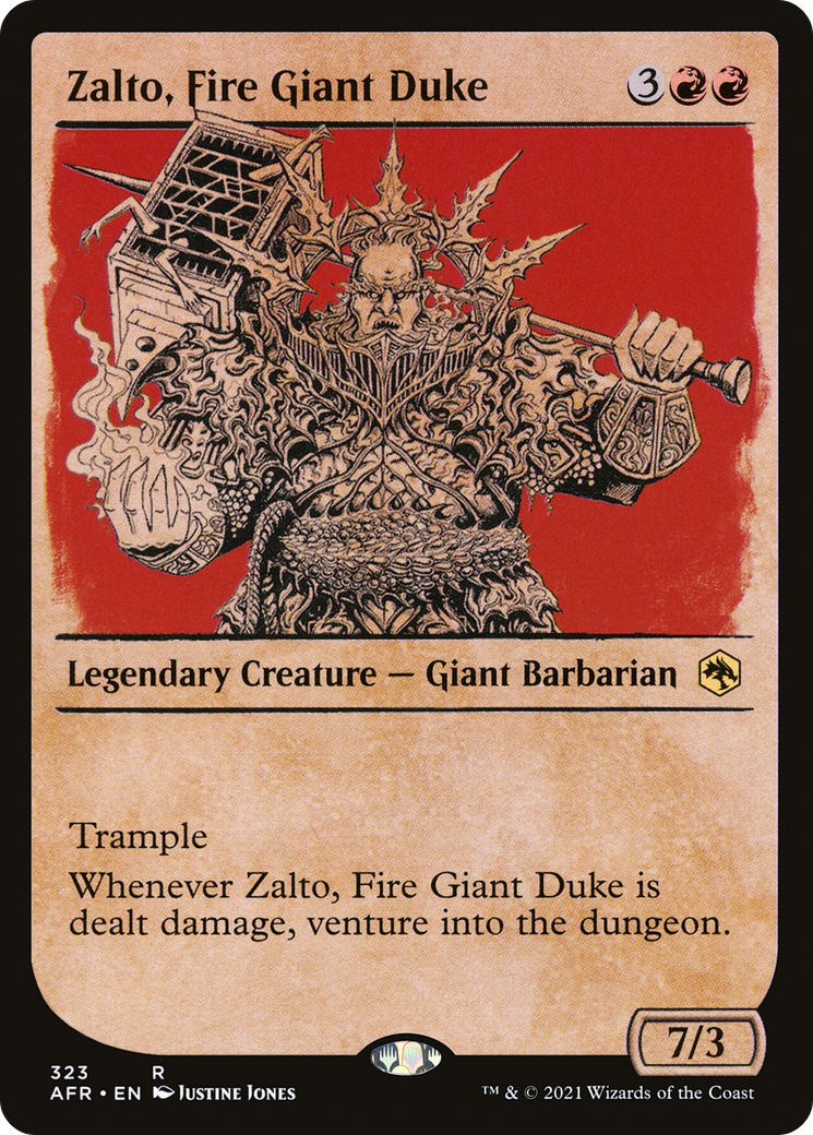 Zalto, Fire Giant Duke (AFR-323) - Adventures in the Forgotten Realms: (Showcase) Foil