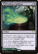 Pestilent Cauldron // Restorative Burst (STX-154) - Strixhaven: School of Mages Foil