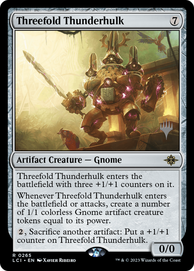 Threefold Thunderhulk (PPLCI-265) - The Lost Caverns of Ixalan Promos
