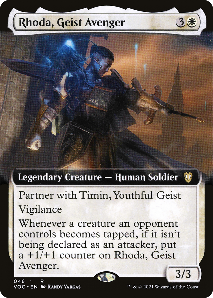 Rhoda, Geist Avenger (VOC-046) - Crimson Vow Commander: (Extended Art)