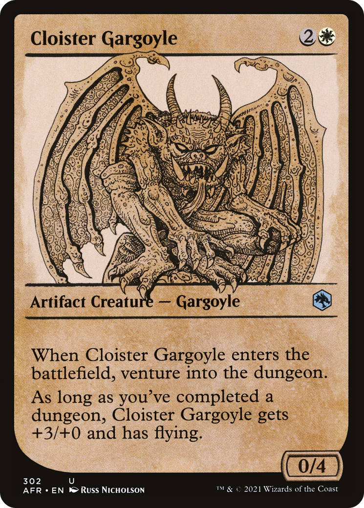 Cloister Gargoyle (AFR-302) - Adventures in the Forgotten Realms: (Showcase)