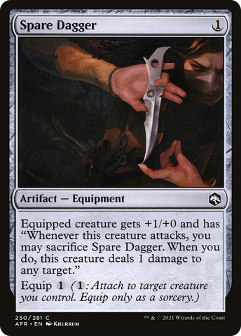 Spare Dagger (AFR-250) - Adventures in the Forgotten Realms