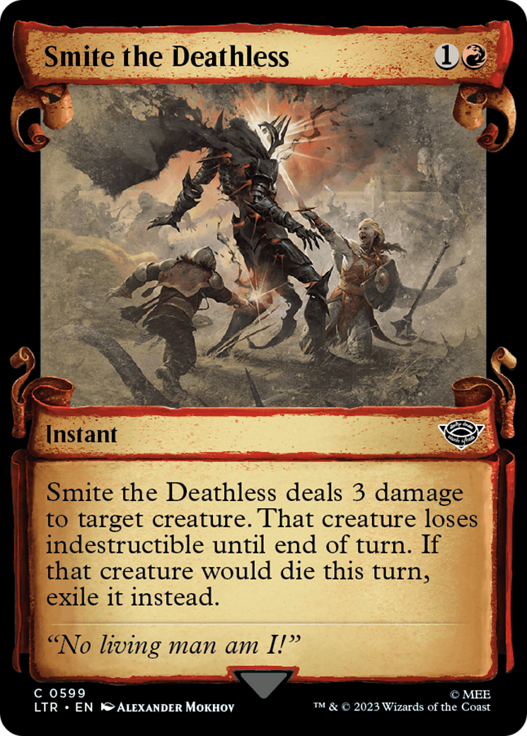 Smite the Deathless (LTR-599) - The Lord of the Rings: Tales of Middle-earth: (Showcase) Foil