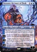 Tezzeret, Betrayer of Flesh (NEO-304) - Kamigawa: Neon Dynasty (Borderless) Foil