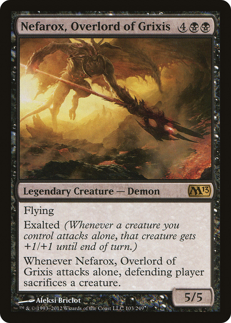 Nefarox, Overlord of Grixis (M13-103) - Magic 2013