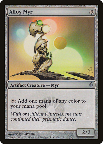 Alloy Myr (NPH-129) - New Phyrexia Foil