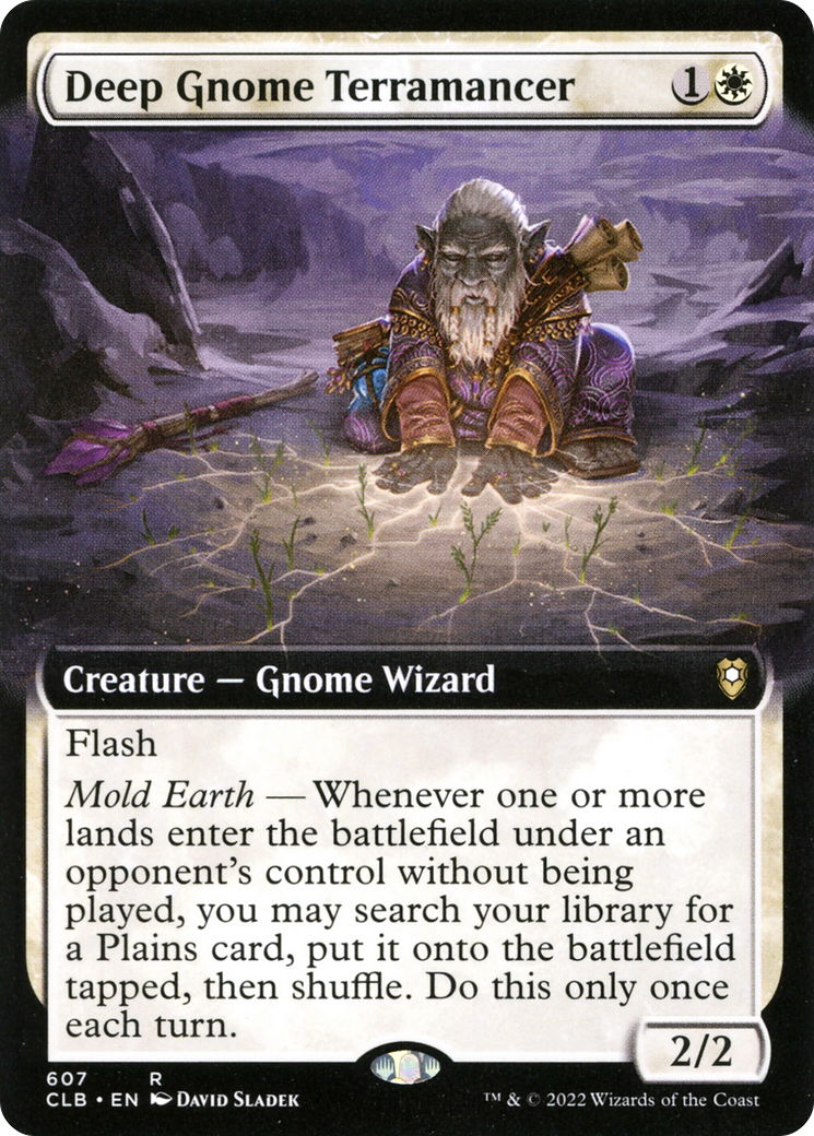 Deep Gnome Terramancer (CLB-607) - Commander Legends: Battle for Baldur's Gate: (Extended Art)