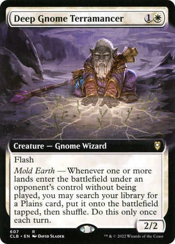 Deep Gnome Terramancer (CLB-607) - Commander Legends: Battle for Baldur's Gate: (Extended Art)