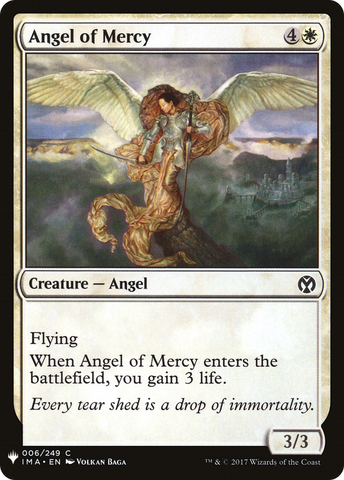 Angel of Mercy (LIST-IMA-6) - The List