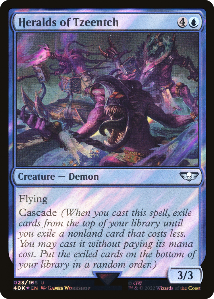 Heralds of Tzeentch (40K-23★) - Warhammer 40,000 Commander Foil