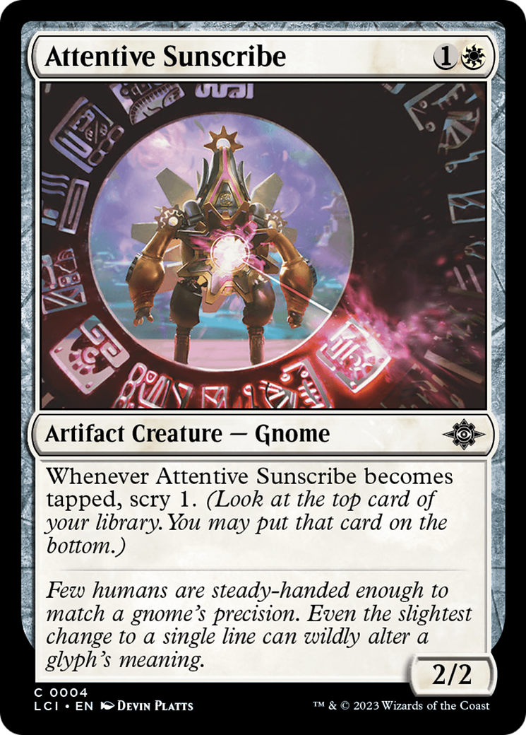 Attentive Sunscribe (LCI-004) - The Lost Caverns of Ixalan Foil