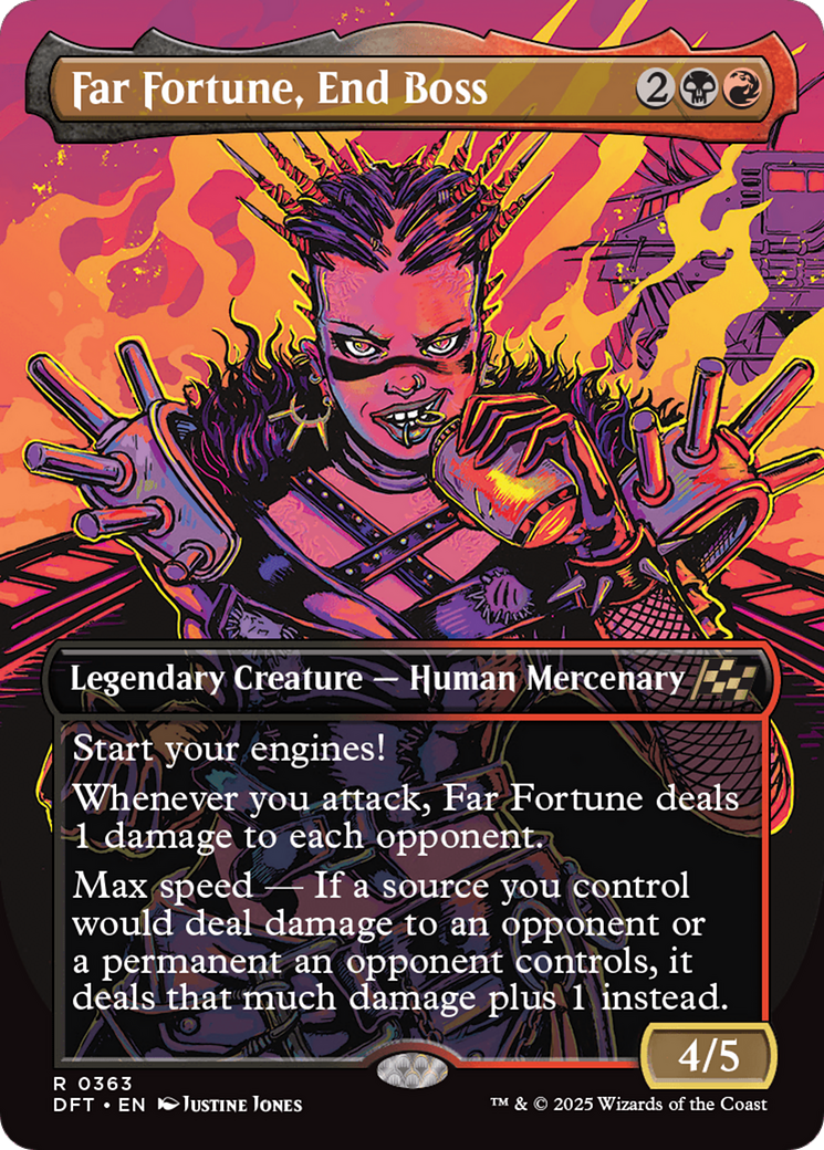 Far Fortune, End Boss (DFT-363) - Aetherdrift (Borderless) Foil