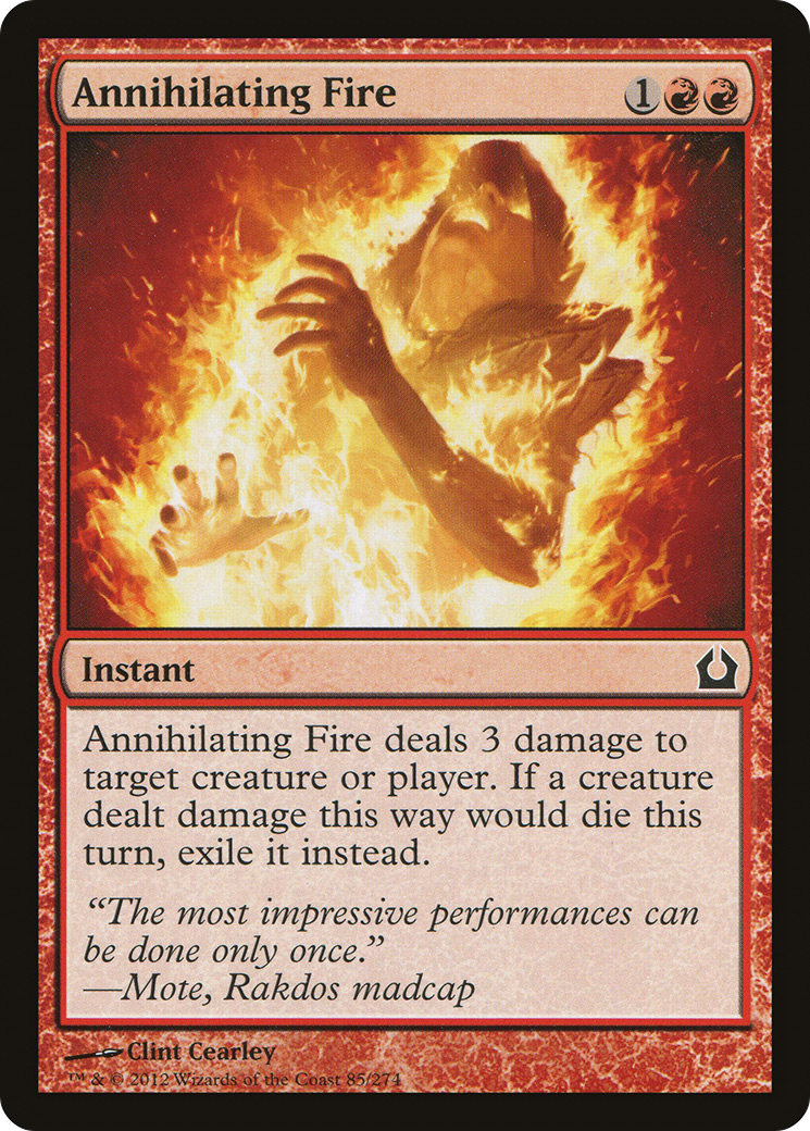 Annihilating Fire (RTR-085) - Return to Ravnica Foil