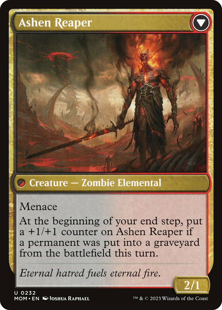 Invasion of Azgol // Ashen Reaper (MOM-232) - March of the Machine Foil