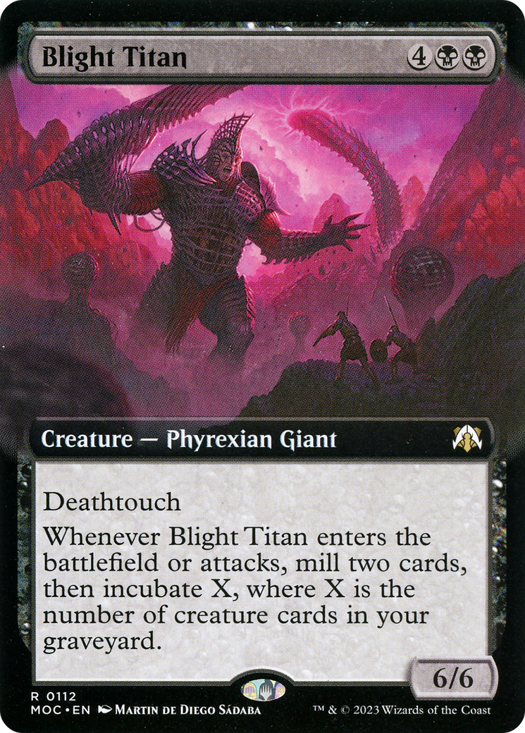 Blight Titan (MOC-112) - March of the Machine Commander: (Extended Art)