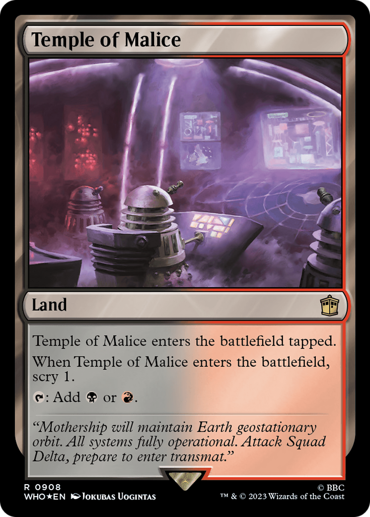 Temple of Malice (WHO-908) - Doctor Who Foil