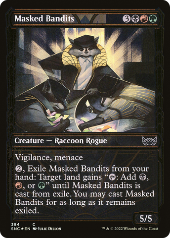 Masked Bandits (SNC-384) - Streets of New Capenna: (Showcase) Foil