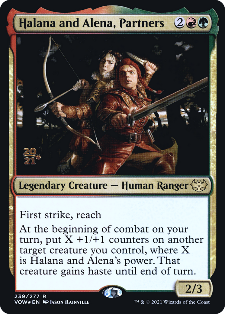 Halana and Alena, Partners (PRE-239S) - Innistrad: Crimson Vow Promos Foil