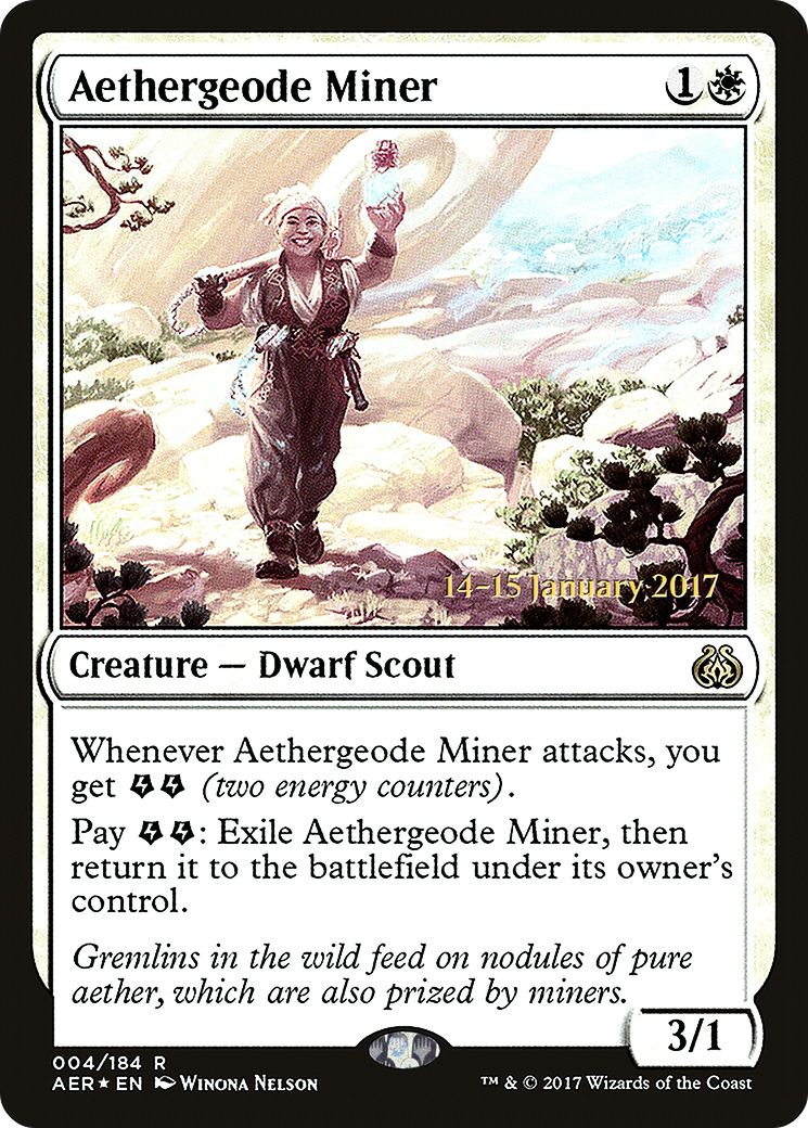 Aethergeode Miner (PRE-004) - Aether Revolt Promos Foil