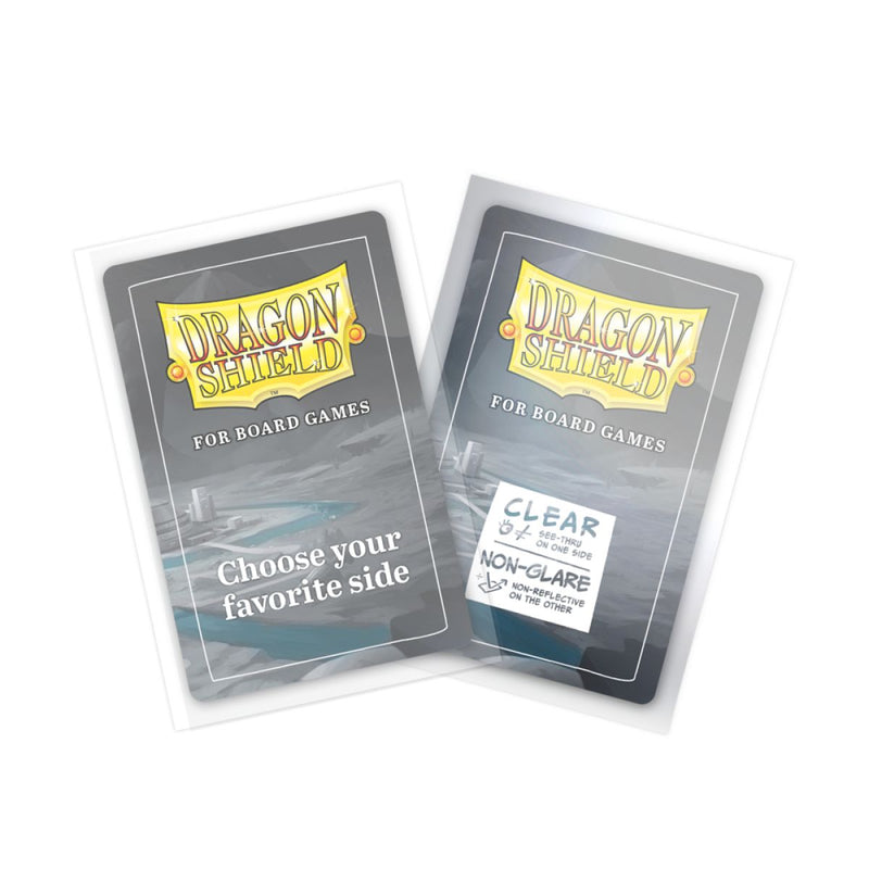 Dragon Shield Board Game Sleeves – Clear Non-Glare – American Mini