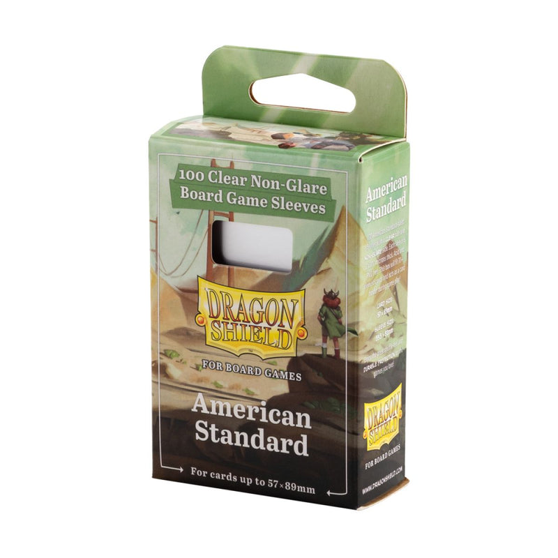 Dragon Shield Board Game Sleeves – Clear Non-Glare – American Standard