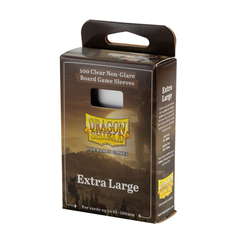 Dragon Shield Board Game Sleeves – Clear Non-Glare – Extra Large