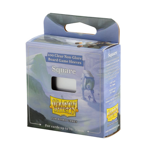 Dragon Shield Board Game Sleeves – Clear Non-Glare – Square
