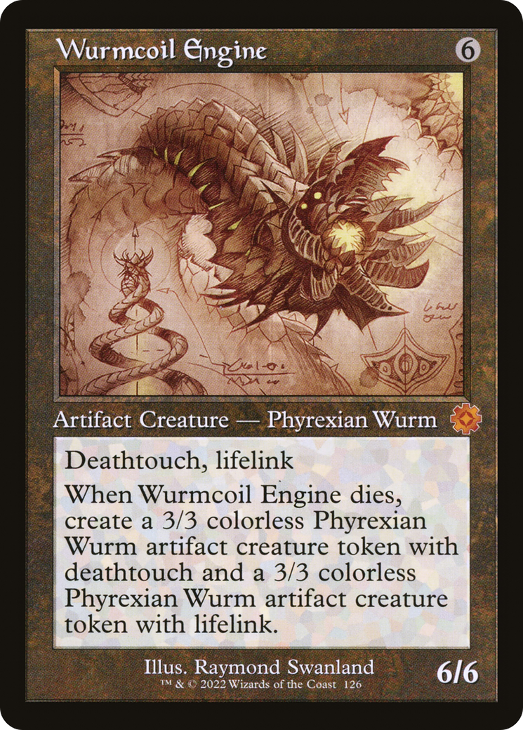 Wurmcoil Engine (BRR-126) - The Brothers' War Retro Artifacts Foil