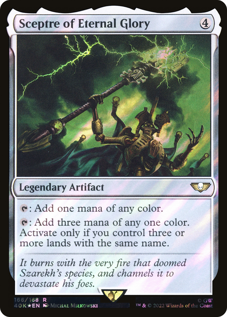 Sceptre of Eternal Glory (40K-166★) - Warhammer 40,000 Commander Foil