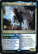 Kellan, Inquisitive Prodigy // Tail the Suspect (PRE-212) - Murders at Karlov Manor Promos Foil